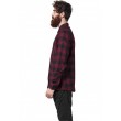 Dragstrip Kustom Checkered Lumber Jack Shirt in Black & Burgundy